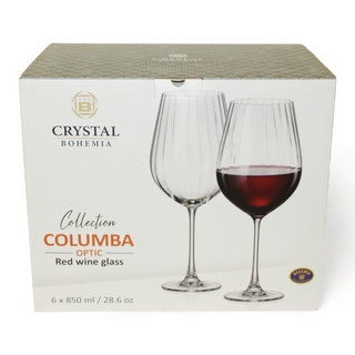 Бокал для красного вина Колумба Оптик 850мл набор 6 шт БСС0363